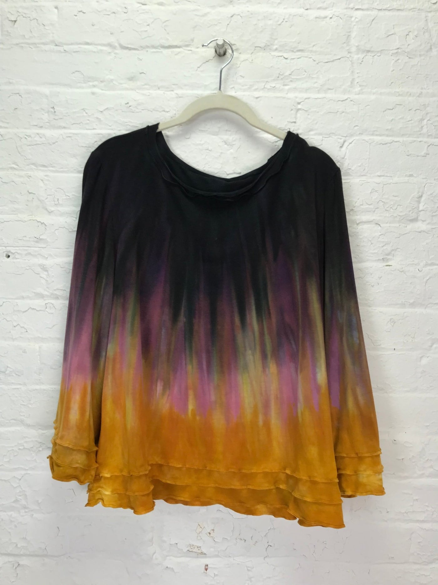 Suzie Bell Sleeve Top in Glowing Saffron - Cloud Candy