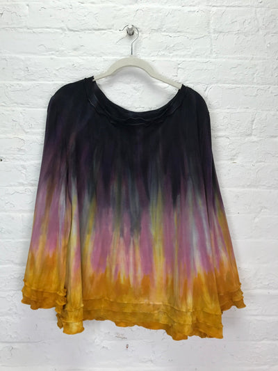 Suzie Bell Sleeve Top in Glowing Saffron - Cloud Candy