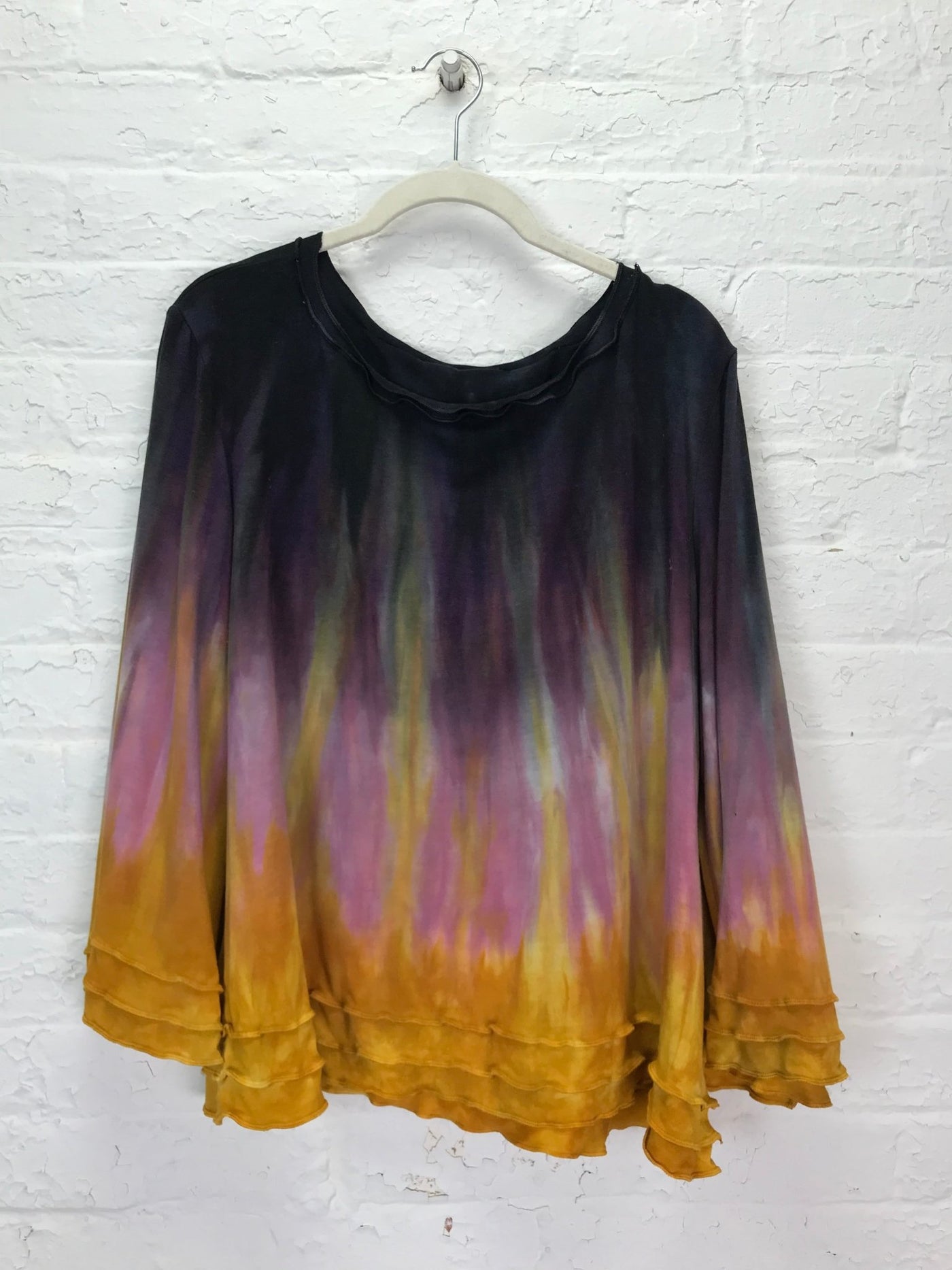 Suzie Bell Sleeve Top in Glowing Saffron - Cloud Candy