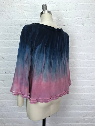 Suzie Bell Sleeve Top in Midnight Rosé - Medium - Cloud Candy