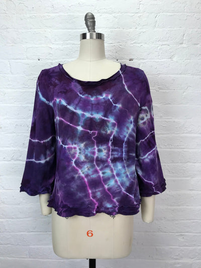 Suzie Bell Sleeve Top in Purple Geode - Cloud Candy