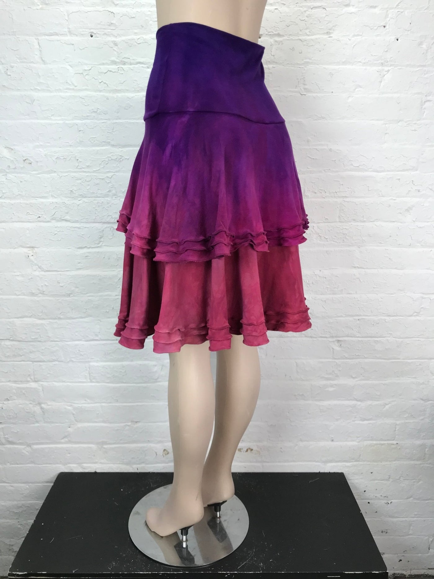 Tiered Triple Ruffle Skirt in Violet Vespers - One Size - Cloud Candy