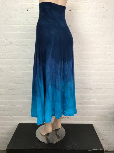 Triple Ruffle Maxi Skirt in Deep Reverie - Small - Cloud Candy