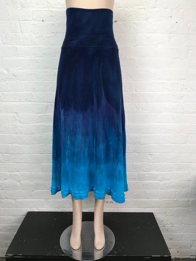Triple Ruffle Maxi Skirt in Deep Reverie - Small - Cloud Candy