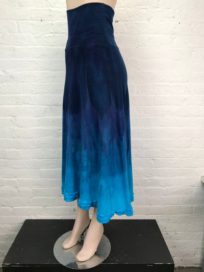 Triple Ruffle Maxi Skirt in Deep Reverie - Small - Cloud Candy