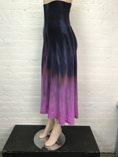 Triple Ruffle Maxi Skirt in Dusk til Dawn - Cloud Candy