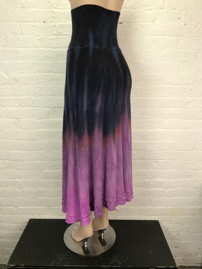 Triple Ruffle Maxi Skirt in Dusk til Dawn - Cloud Candy