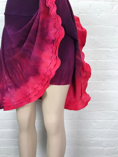 Triple Ruffle Skort in Hot House Flower - One Size - Cloud Candy