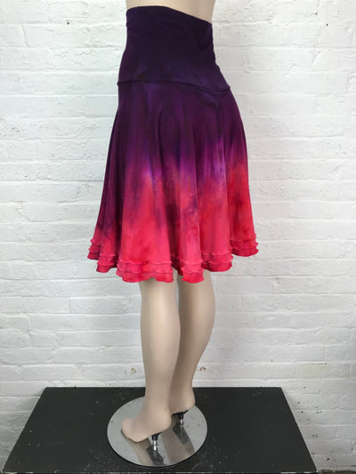 Triple Ruffle Skort in Hot House Flower - One Size - Cloud Candy