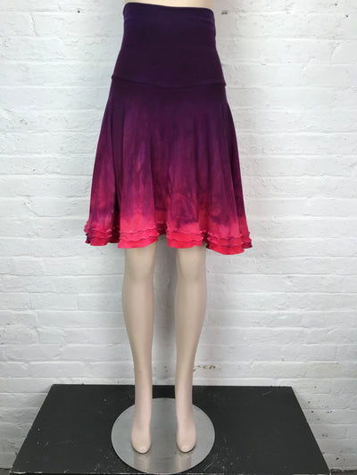 Triple Ruffle Skort in Hot House Flower - One Size - Cloud Candy