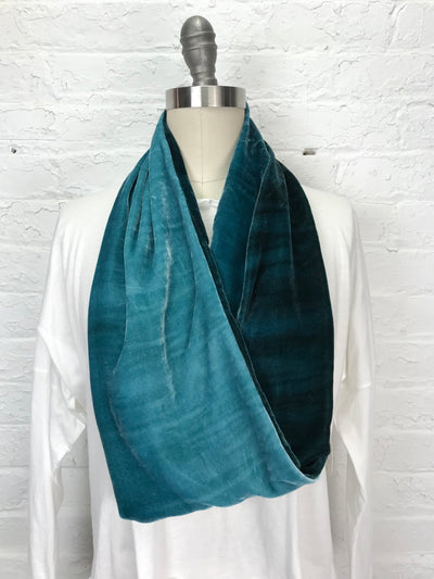 Velvet Cowl Necklace in Winter Mint - Cloud Candy