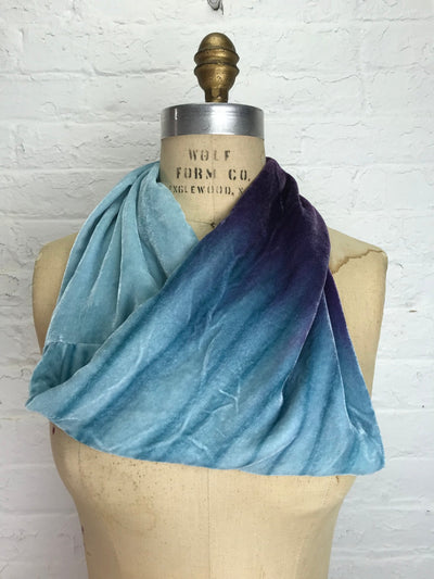 Velvet Cowl Warmer in Grape Ice - Cloud Candy