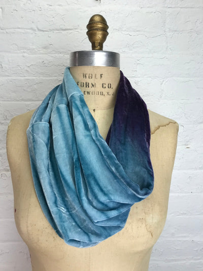 Velvet Cowl Warmer in Grape Ice - Cloud Candy