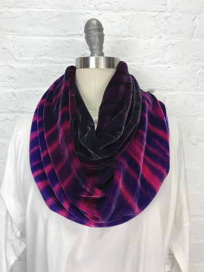 Velvet Double Cowl Warmer in Sugar Plum - Cloud Candy