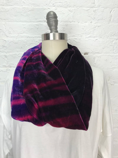Velvet Double Cowl Warmer in Sugar Plum - Cloud Candy