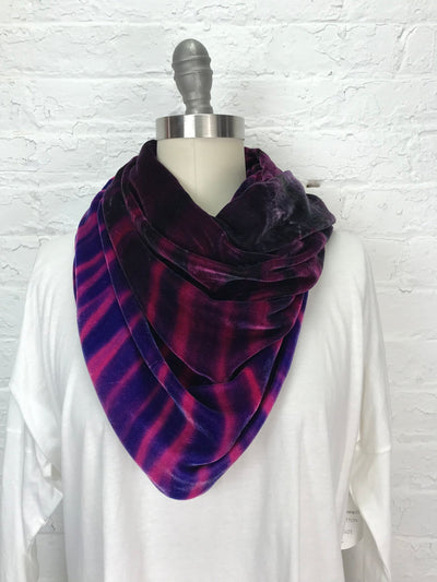 Velvet Double Cowl Warmer in Sugar Plum - Cloud Candy