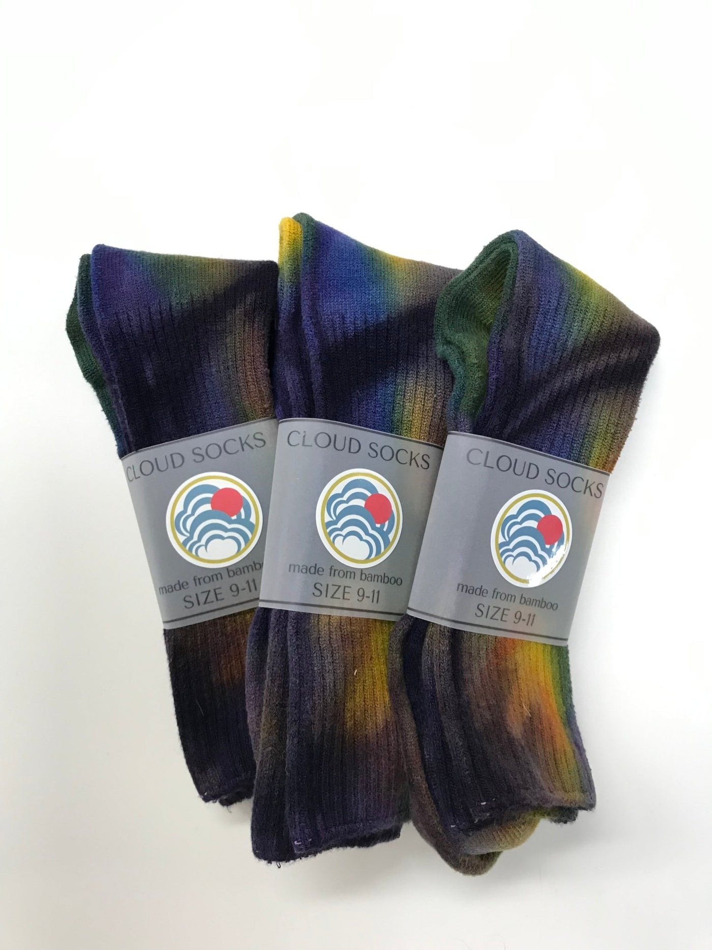 Women's Bamboo Crew Socks in Freestyle Argyle - Cloud Candy