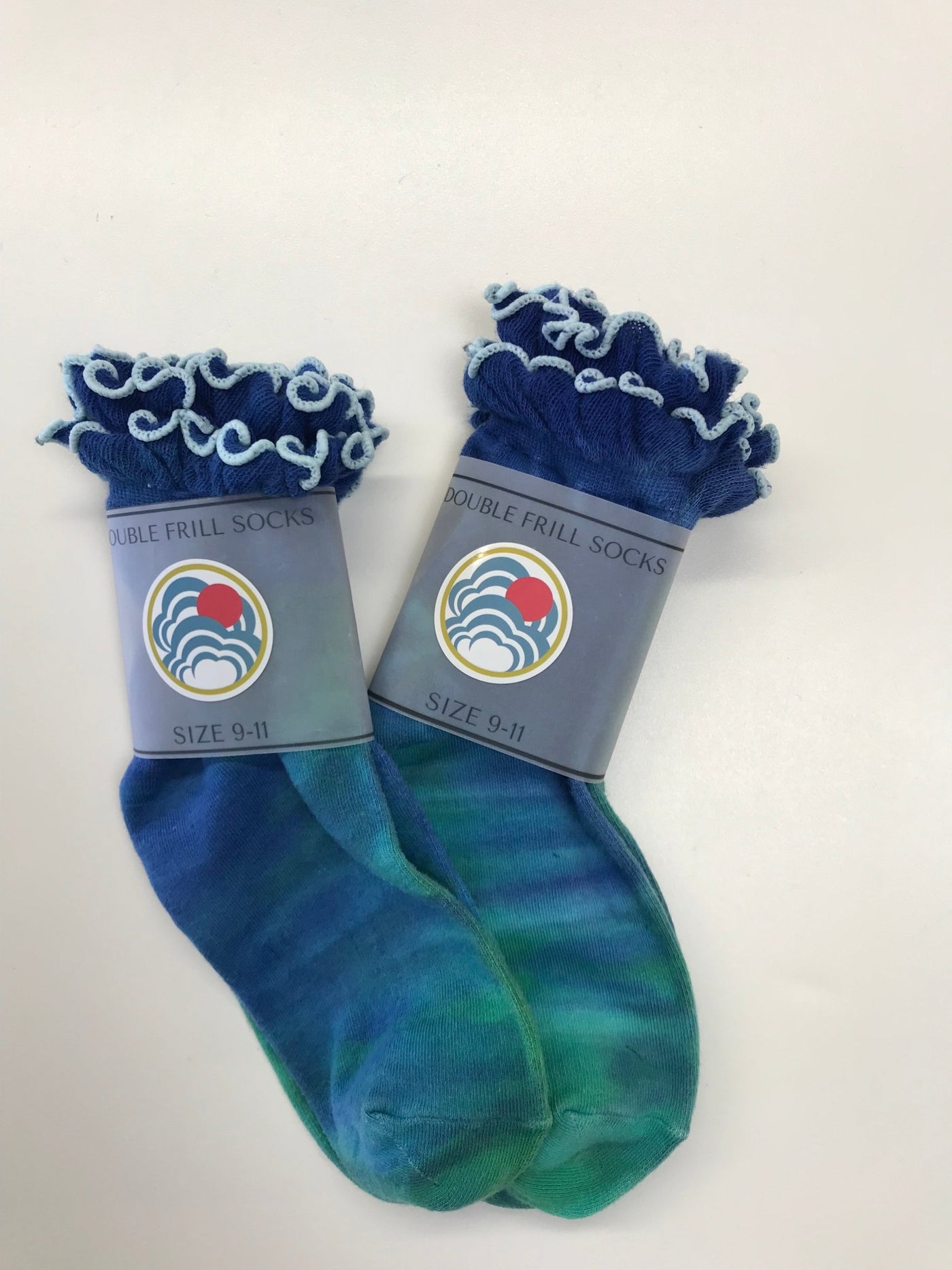 Women's Cotton Frilly Socks in Lily Pad - Cloud Candy