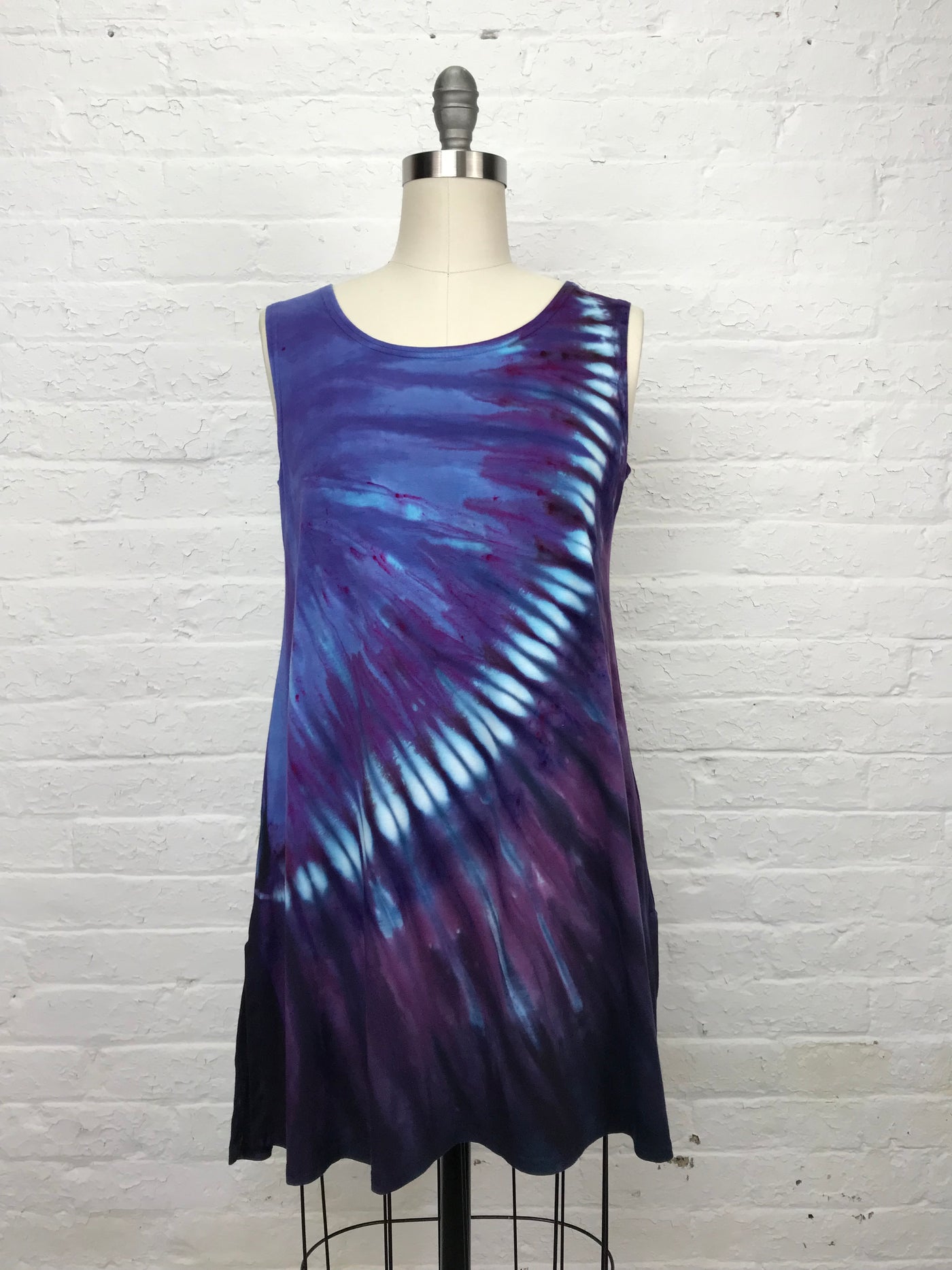 Eileen Mini Tank Tunic in Violet Arch - front view