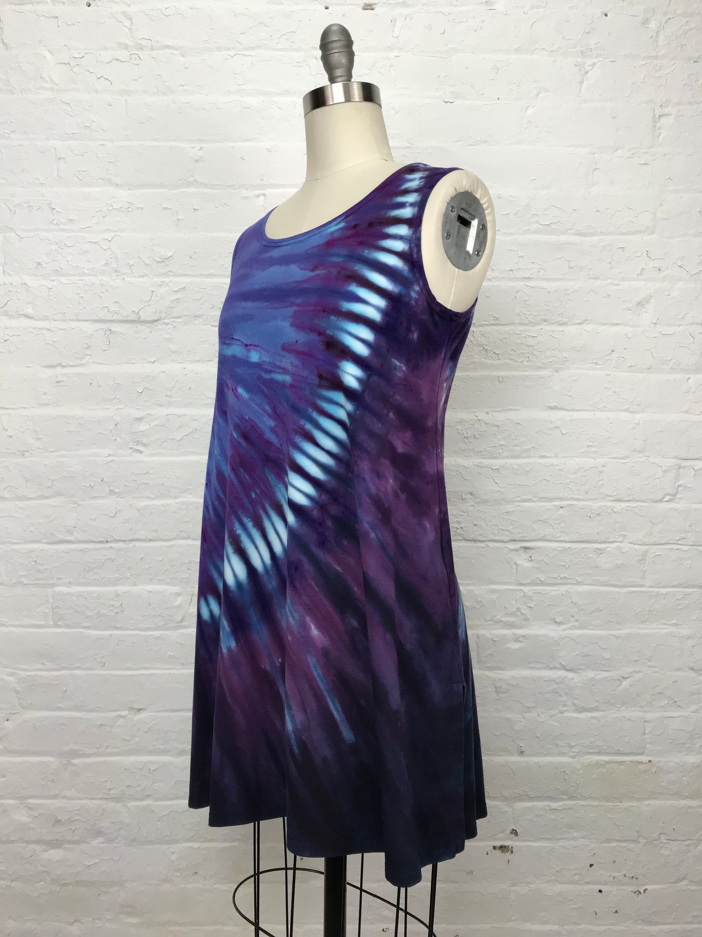 Eileen Mini Tank Tunic in Violet Arch - side view