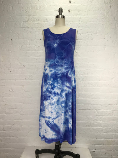 Eileen Midi Tank Dress in Morning Glory Tangle - front view