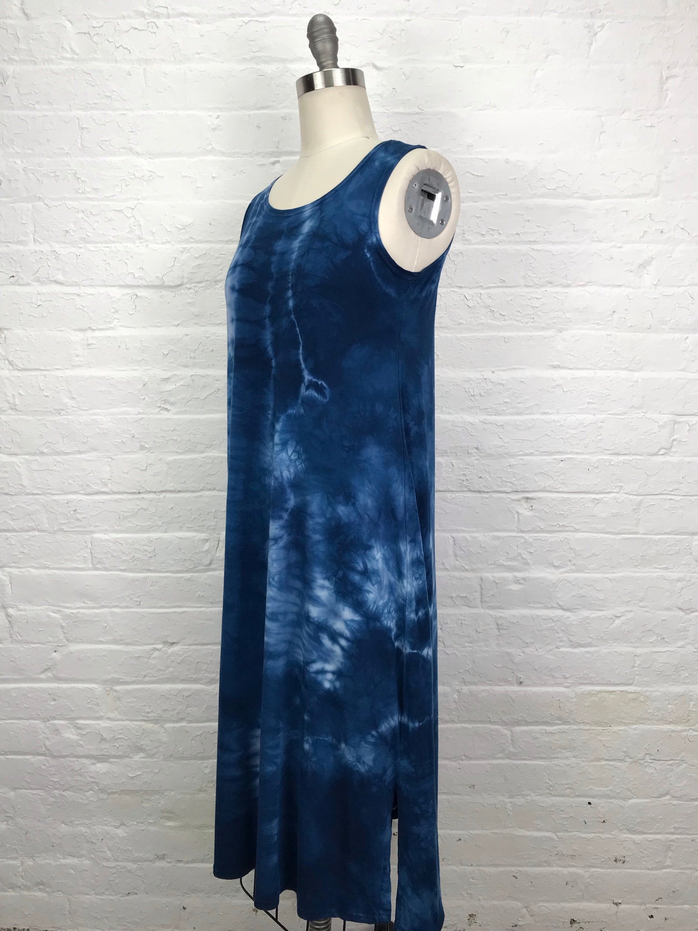 EILEEN MIDI TANK DRESS in Nautical Blue Tangle