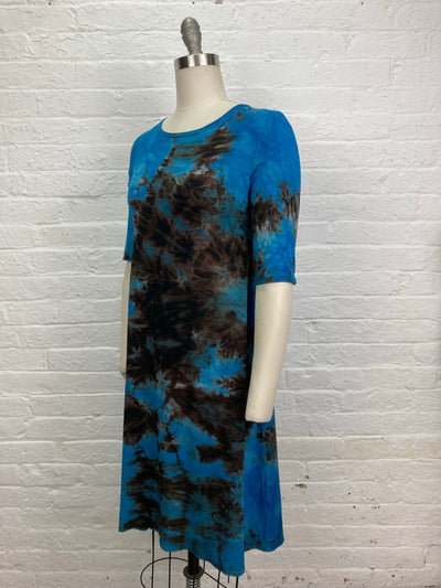 LUCILLE DRESS in Atlantic Blue Tangle - Cloud Candy