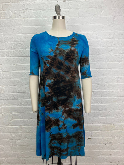 LUCILLE DRESS in Atlantic Blue Tangle - Cloud Candy