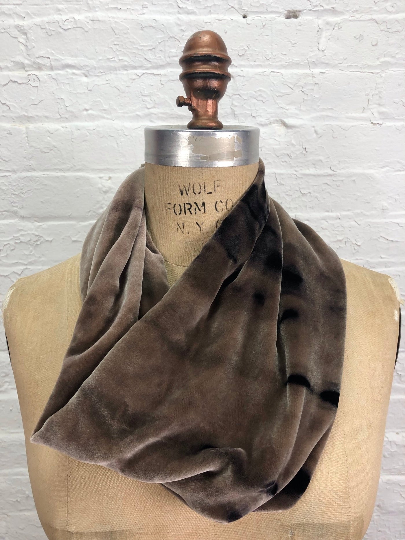 Velvet Cowl Warmer in Okapi - Cloud Candy