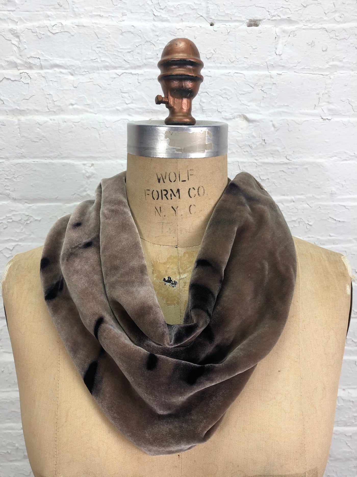 Velvet Cowl Warmer in Okapi - Cloud Candy