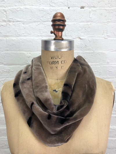 Velvet Cowl Warmer in Okapi - Cloud Candy