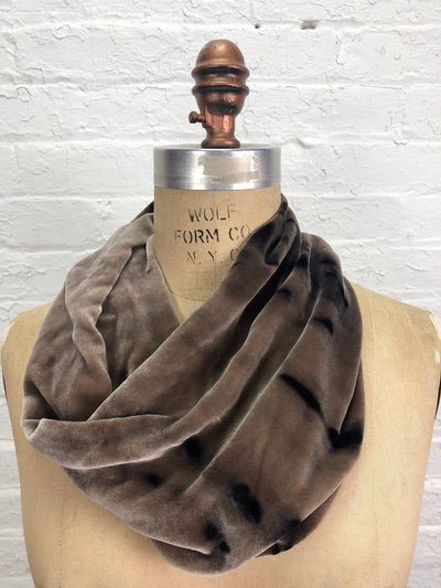Velvet Cowl Warmer in Okapi - Cloud Candy